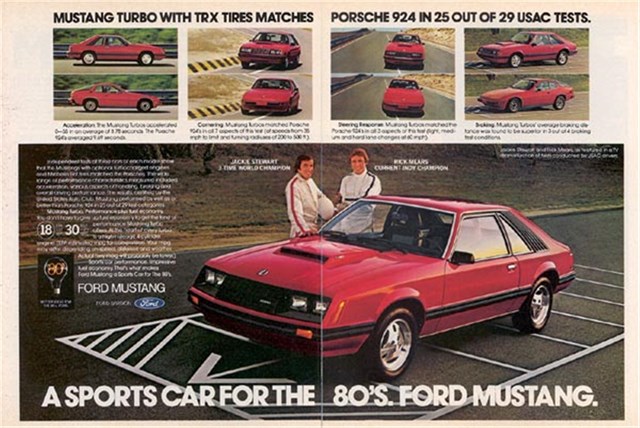 Ford Mustang 1980 #1114 publicidad impresa