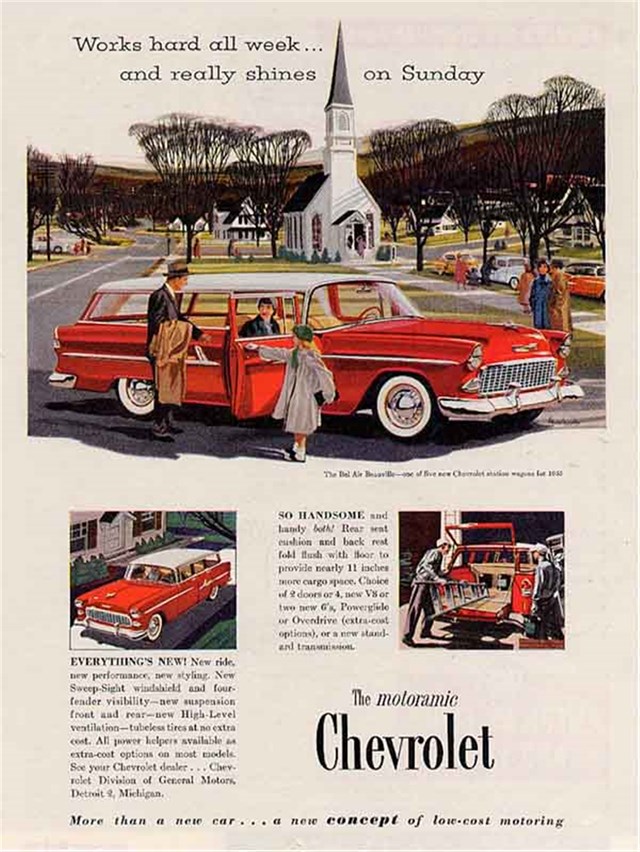 Chevrolet Station Wagon 1955 #110 publicidad impresa