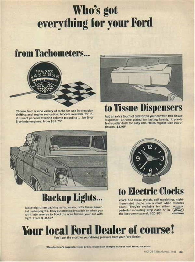 Ford Varios 1965 #207 publicidad impresa