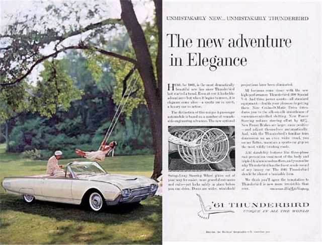 Ford Thunderbird 1961 #306 publicidad impresa