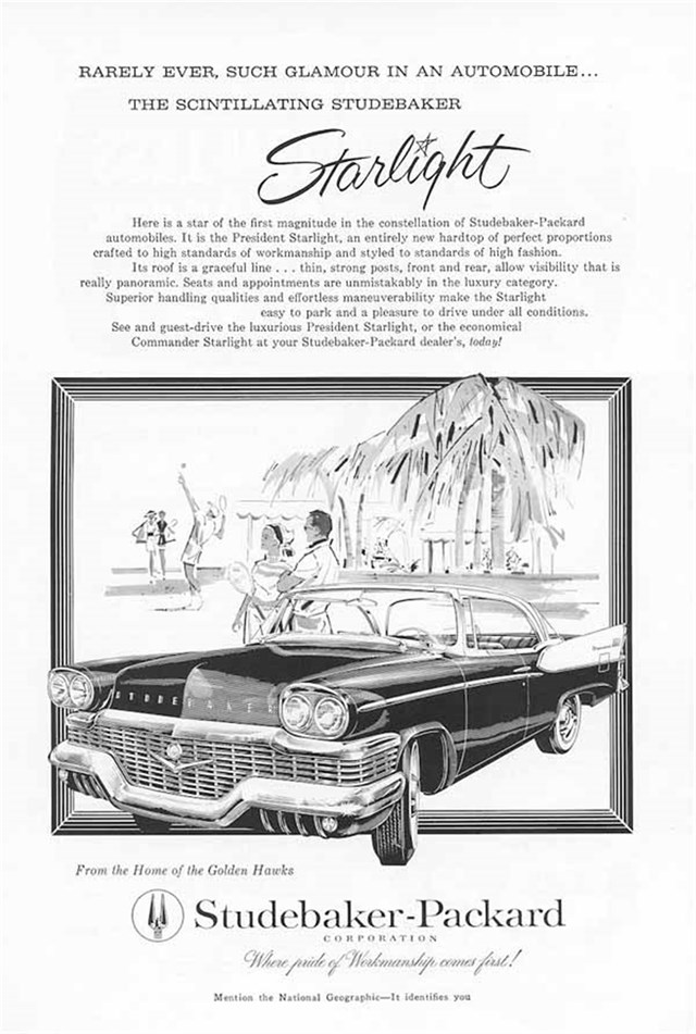 Studebaker President 1958 #536 publicidad impresa