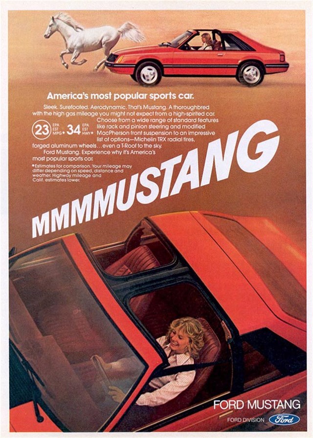 Ford Mustang 1981 #1115 publicidad impresa