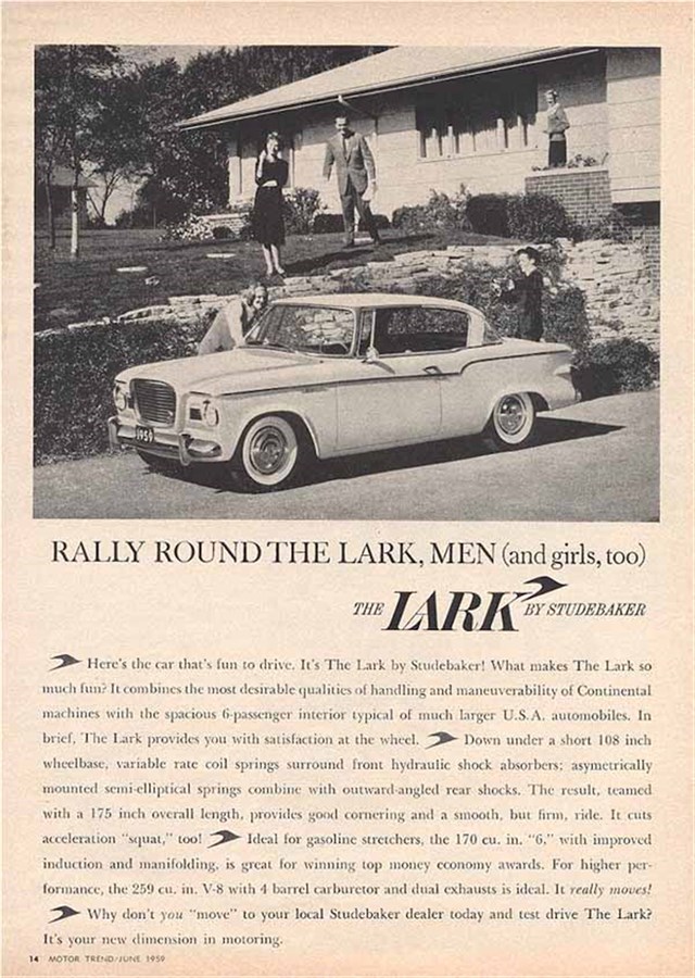 Studebaker Lark 1959 #537 publicidad impresa