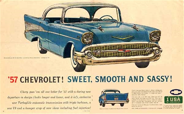 Chevrolet Bel Air 1957 #919 publicidad impresa