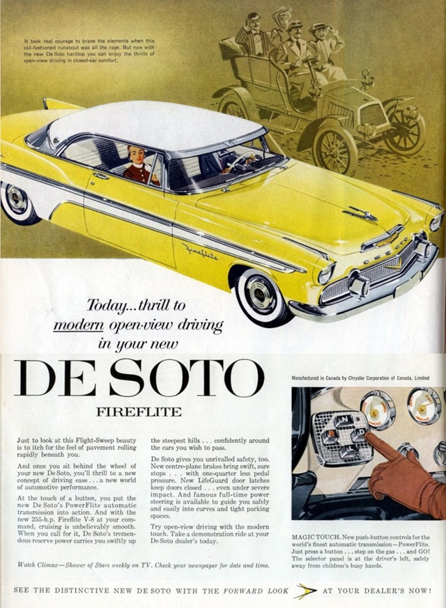 Advertising of DeSoto Fireflite 1956 #1180