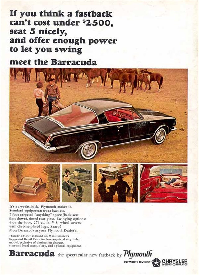 Plymouth Barracuda 1964 #720 publicidad impresa