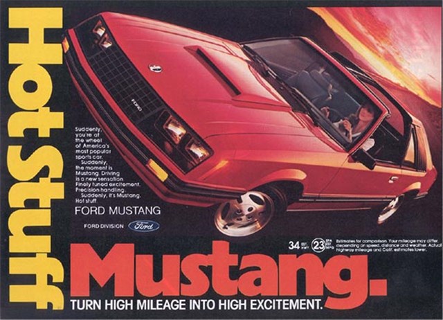 Ford Mustang 1981 #1117 publicidad impresa