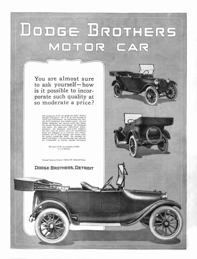 Advertising of Dodge Touring 1914 #1181