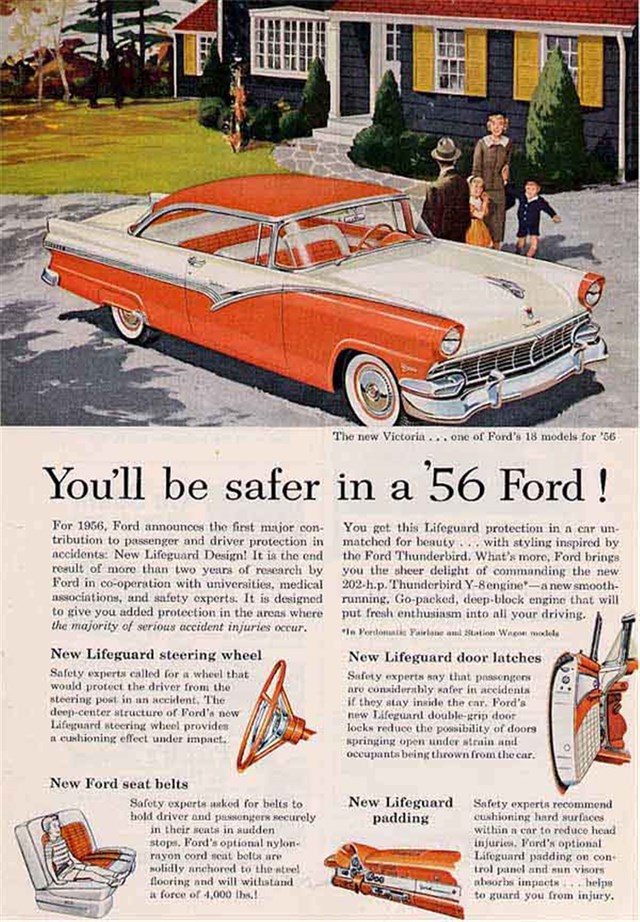 Ford Fairlane Victoria 1956 #210 publicidad impresa