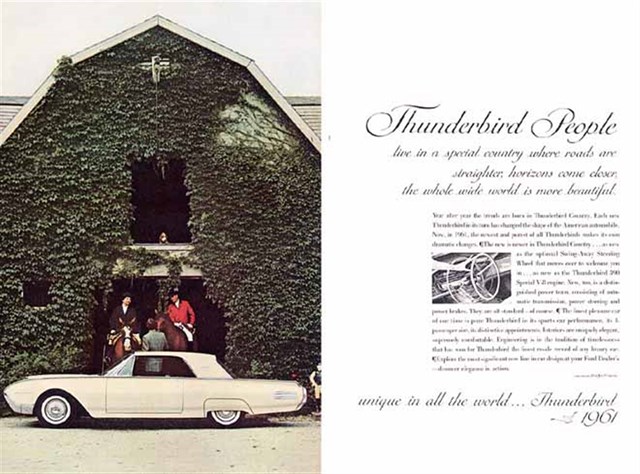 Ford Thunderbird 1961 #309 publicidad impresa