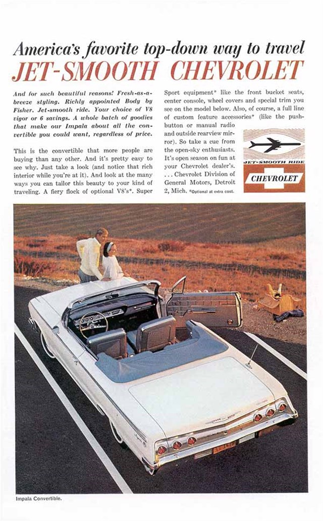 Chevrolet Impala 1962 #621 publicidad impresa