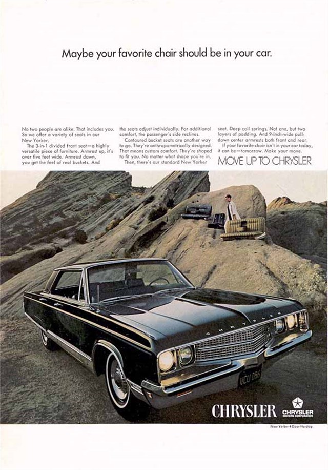 Chrysler New Yorker 1968 #821 publicidad impresa