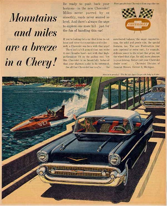 Chevrolet Bel Air 1957 #921 publicidad impresa