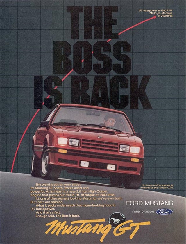 Ford Mustang 1982 #1118 publicidad impresa
