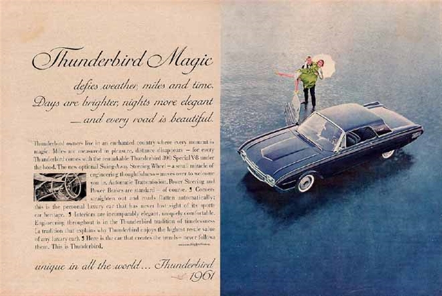 Ford Thunderbird 1961 #310 publicidad impresa