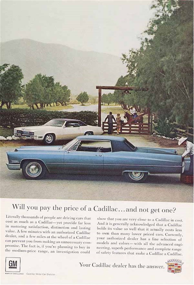 Cadillac Eldorado 1967 #1022 publicidad impresa