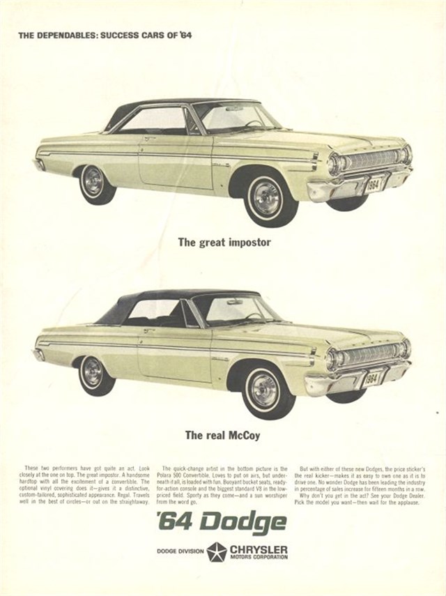 Dodge Polara 1964 #37 publicidad impresa