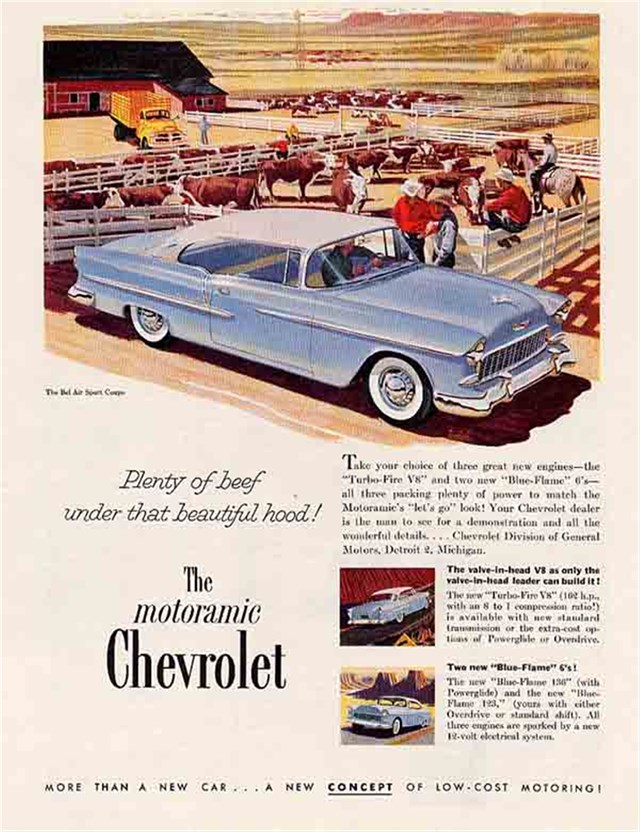 Chevrolet 210 1955 #115 publicidad impresa