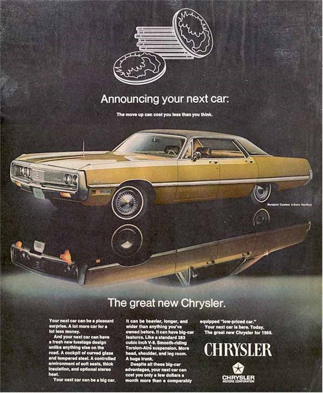 Chrysler Newport 1969 #823 publicidad impresa