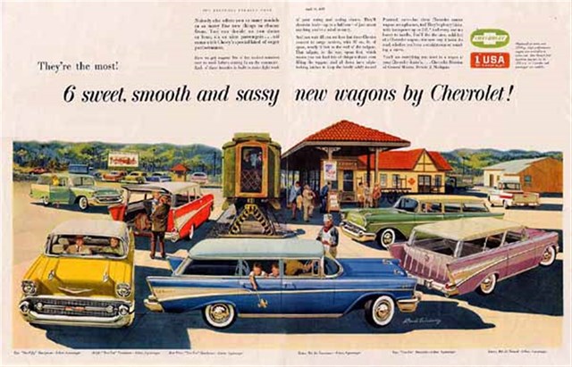 Chevrolet Varios 1957 #923 publicidad impresa