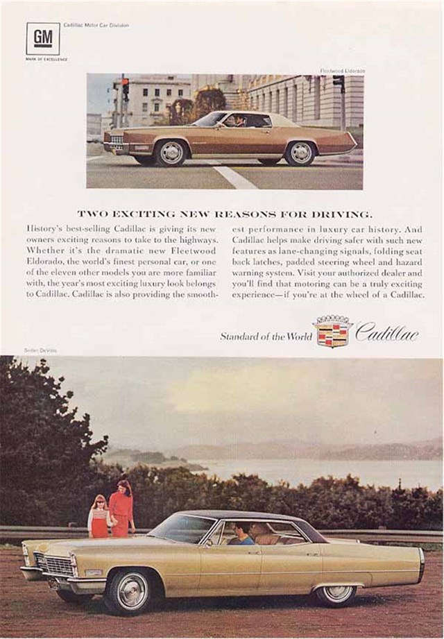 Cadillac Varios 1967 #1023 publicidad impresa