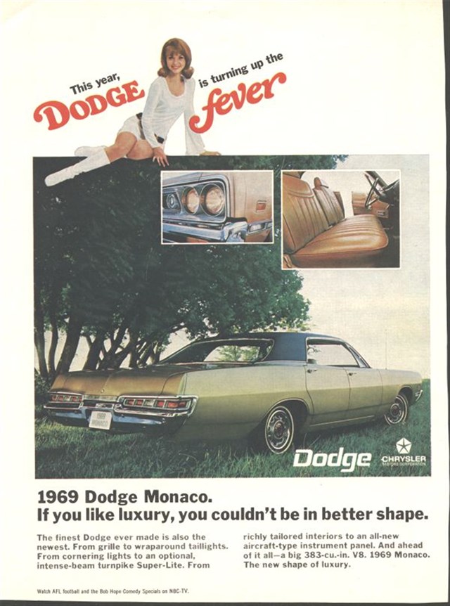 Dodge Monaco 1969 #38 publicidad impresa