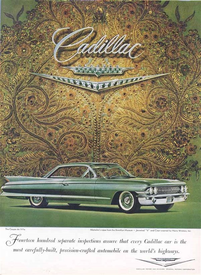 Cadillac de Ville 1961 #542 publicidad impresa