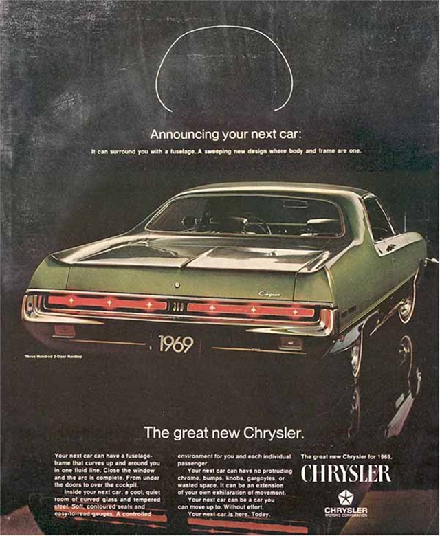 Chrysler 300 1969 #824 publicidad impresa