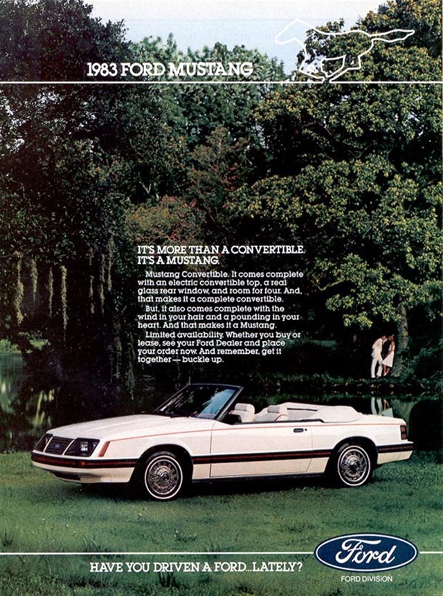 Ford Mustang 1983 #1121 publicidad impresa