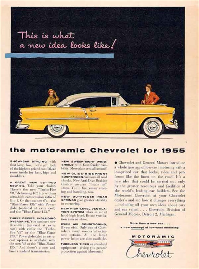 Advertising of Chevrolet Bel Air 1955 #117