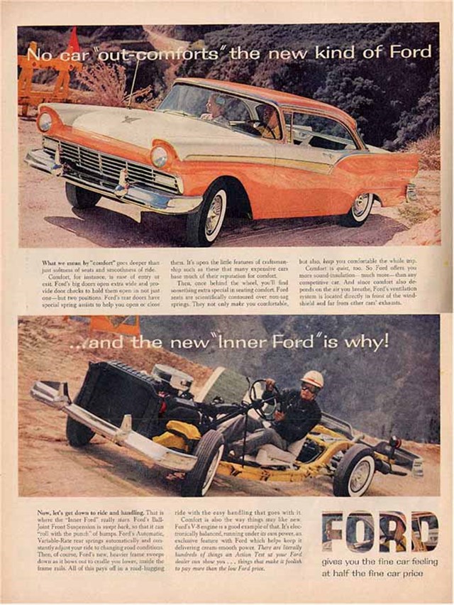 Ford Fairlane 1957 #214 publicidad impresa