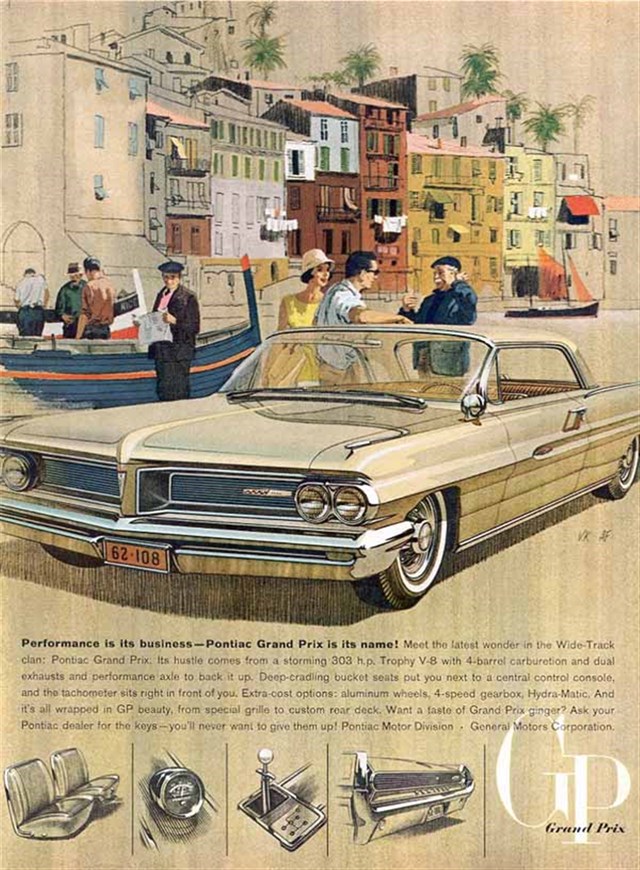 Pontiac Grand Prix 1962 #725 publicidad impresa