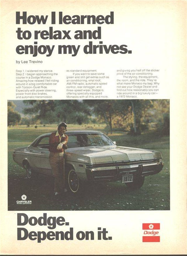 Dodge Monaco 1972 #40 publicidad impresa