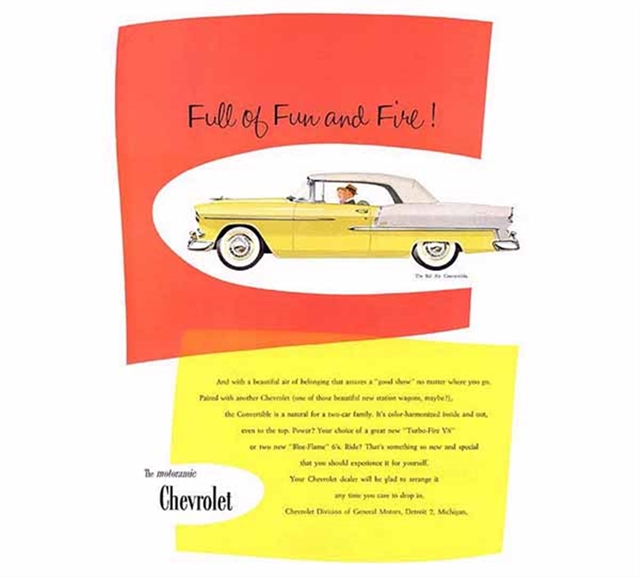 Chevrolet Bel Air 1955 #118 publicidad impresa