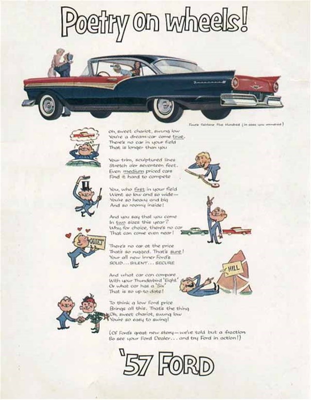 Advertising of Ford Fairlane 500 1957 #215