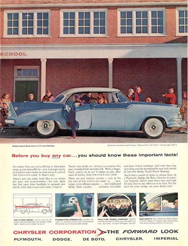 Advertising of Dodge Royal Lancer 1956 #414