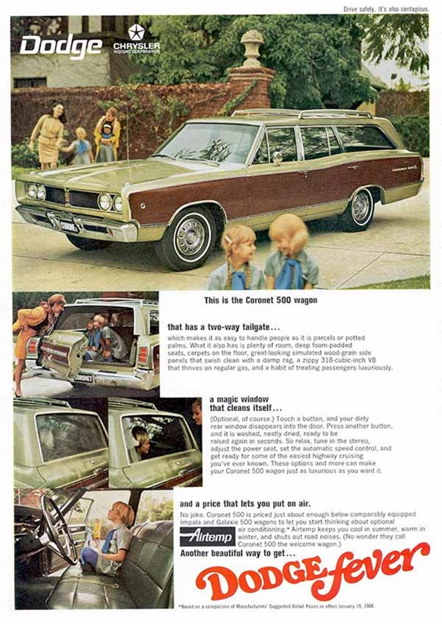Dodge Coronet 1968 #826 publicidad impresa