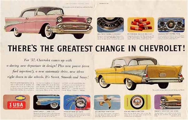 Advertising of Chevrolet Bel Air 1957 #926