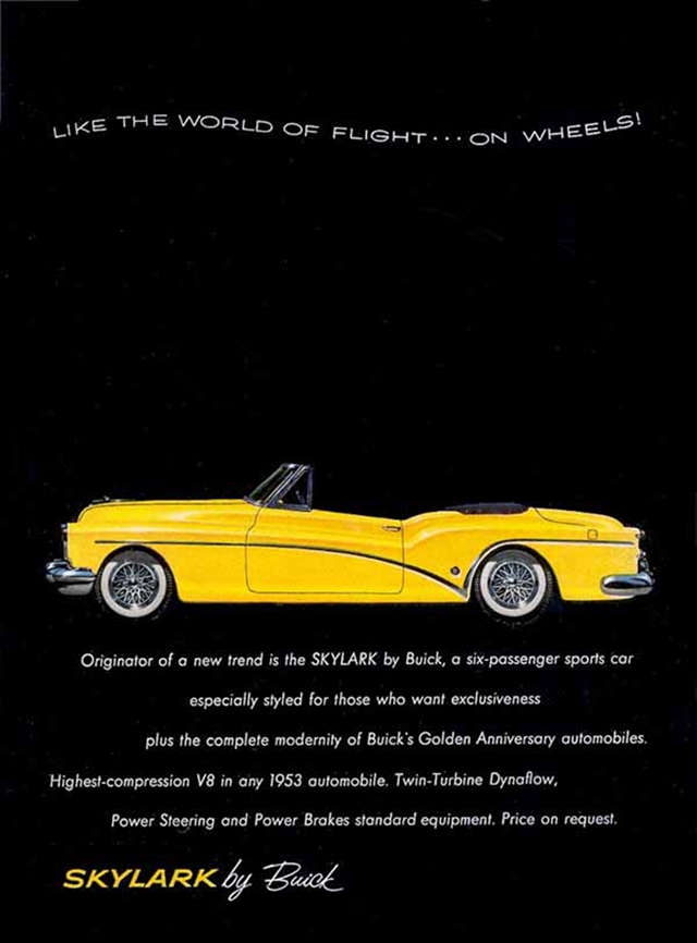 Buick Skylark 1953 #315 publicidad impresa
