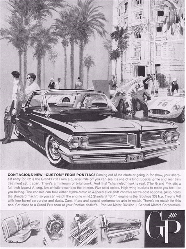 Pontiac Grand Prix 1962 #727 publicidad impresa