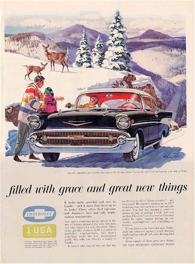 Chevrolet Bel Air 1957 #927 publicidad impresa