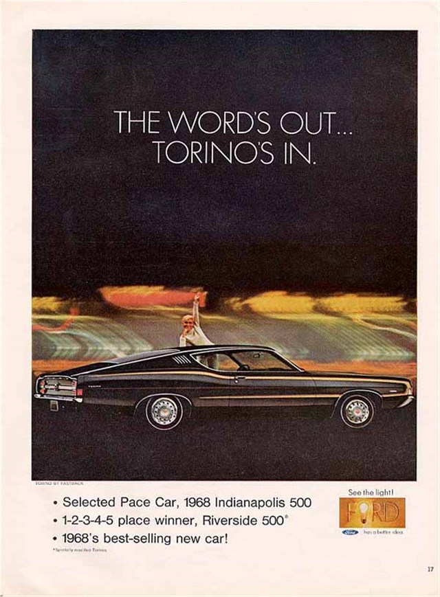 Ford Torino 1968 #1027 publicidad impresa