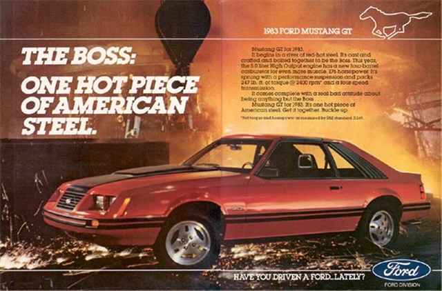 Ford Mustang 1983 #1124 publicidad impresa