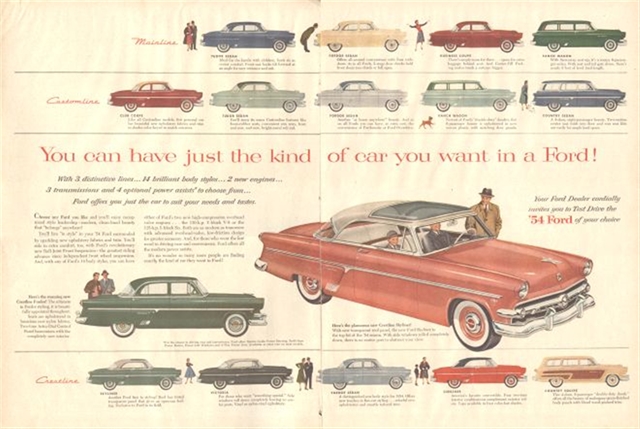 Ford Varios 1954 #42 publicidad impresa
