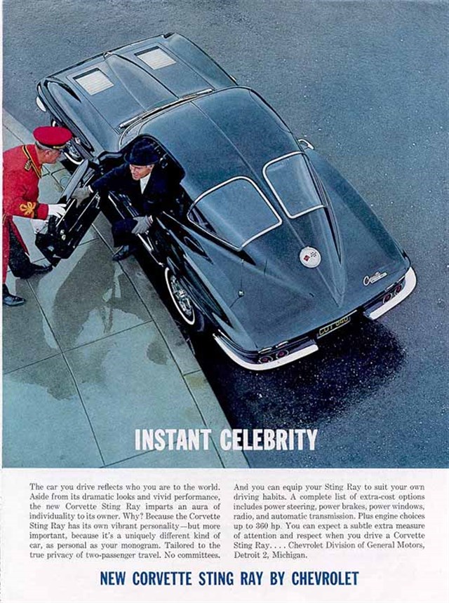 Chevrolet Corvette 1963 #628 publicidad impresa