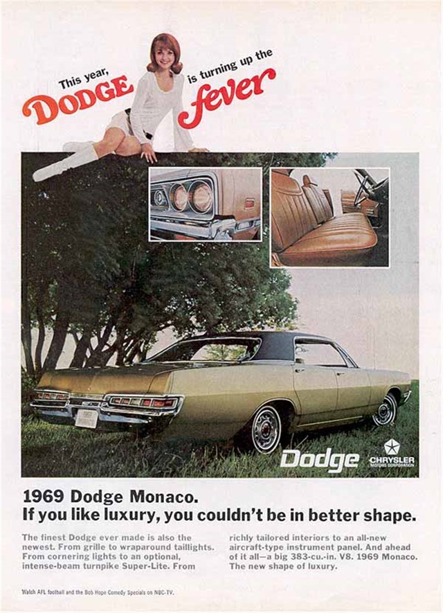 Dodge Monaco 1969 #828 publicidad impresa