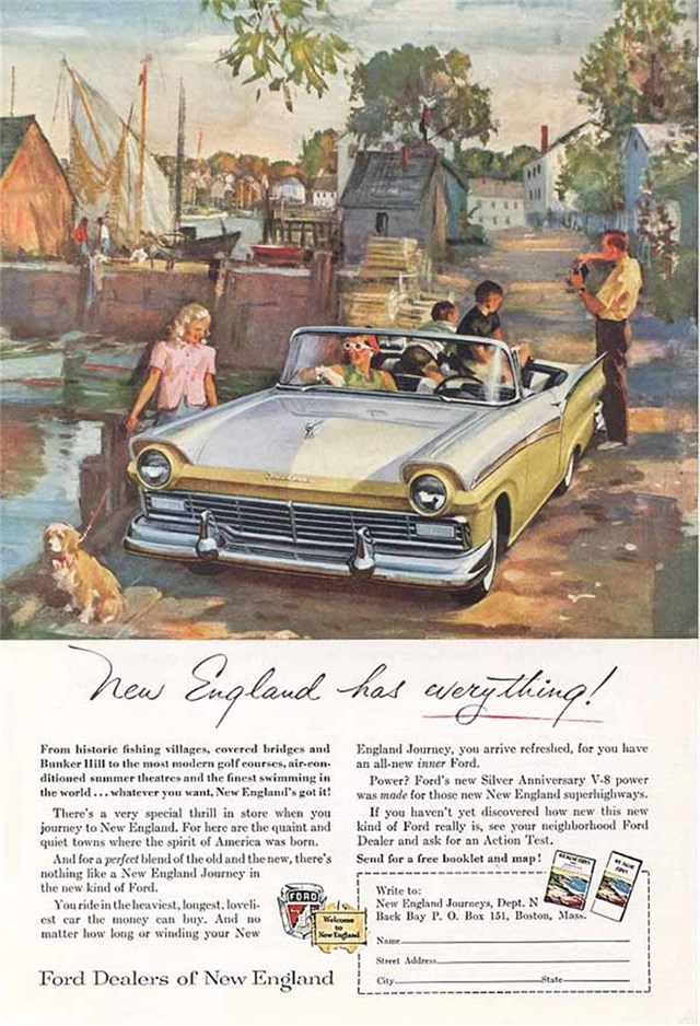 Ford Fairlane 500 1957 #217 publicidad impresa