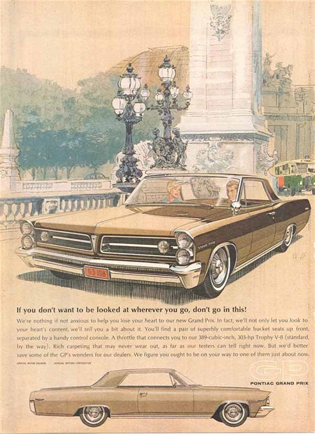 Pontiac Grand Prix 1963 #729 publicidad impresa