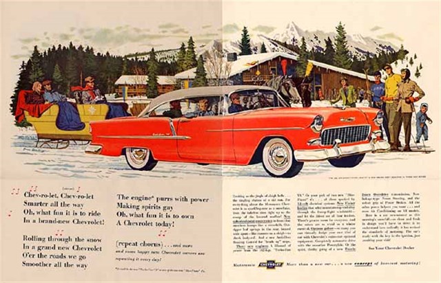 Chevrolet Bel Air 1955 #122 publicidad impresa