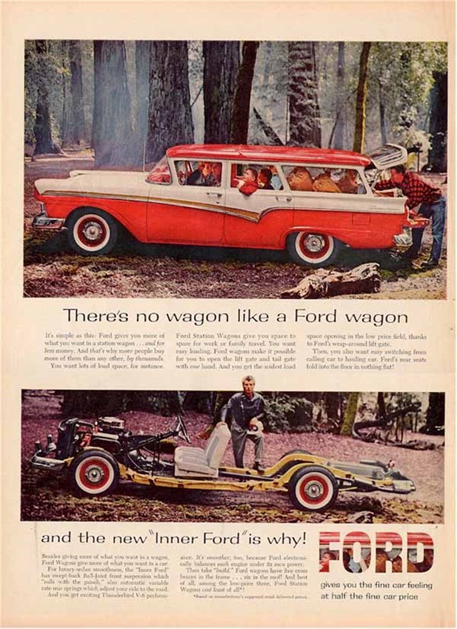 Ford Vagoneta 1957 #218 publicidad impresa